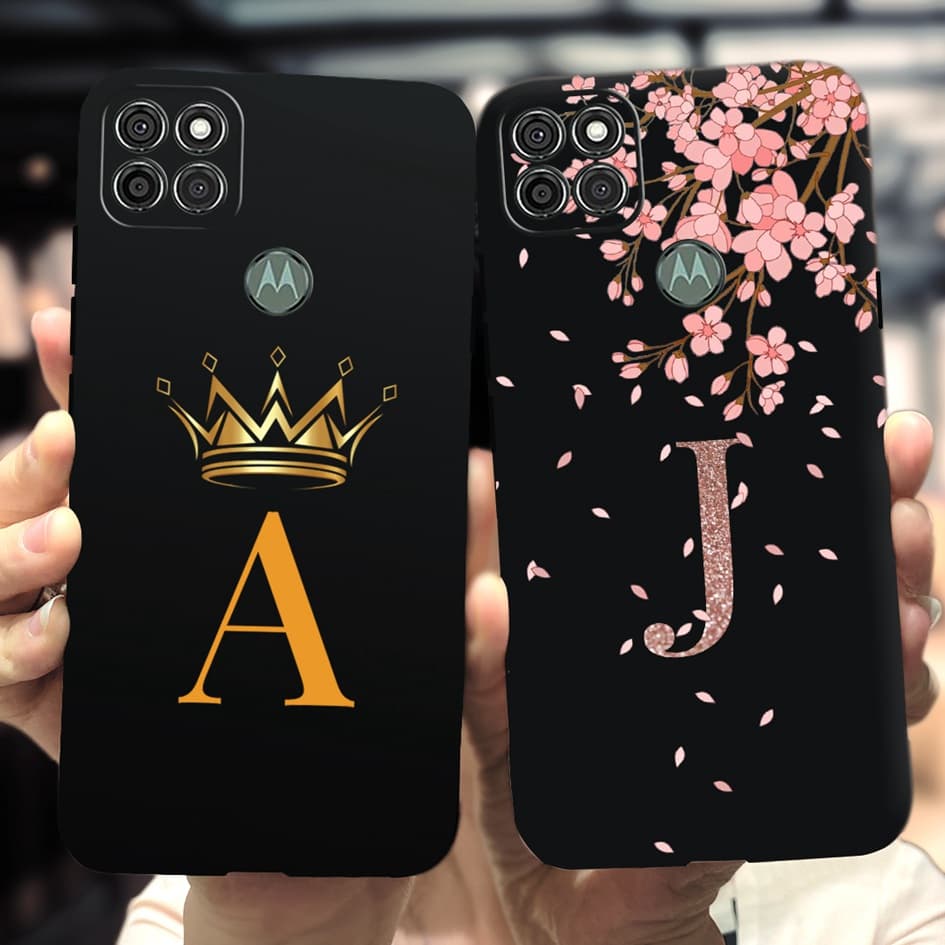 Para Moto Motorola G9 Power Case XT2091-3 XT2091-4 Capa De Silicone Cute Crown Letters Casing MotoG9 Phone