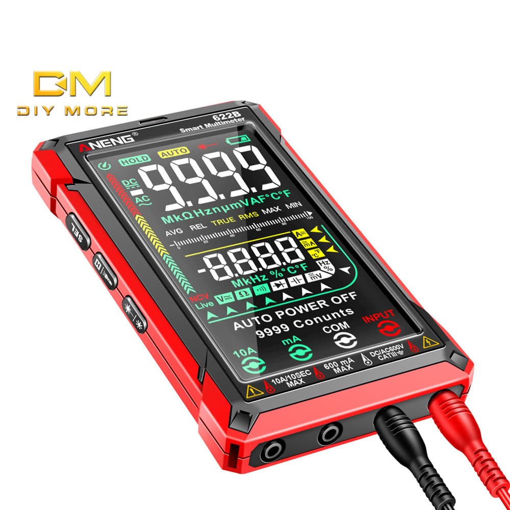 DIYMORE ANENG Multímetro Digital Tester Touch Alcance Automático 9999 Contagem Voltímetro Recarregável