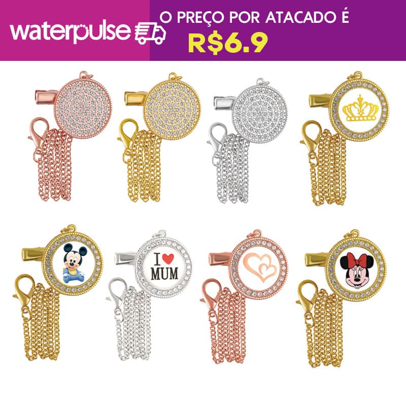 『Waterpulse』Chupeta específica do bebê que pode criar nomes e fotos do bebê