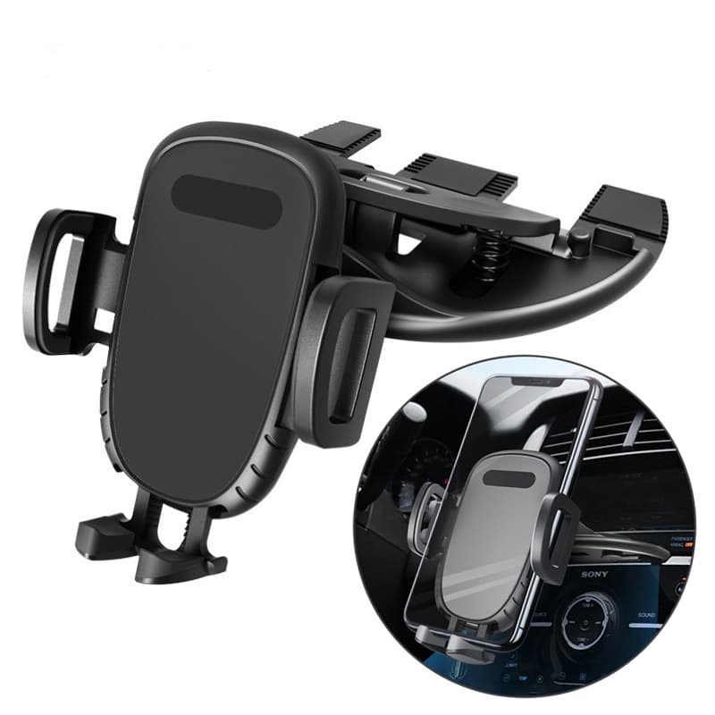 Suporte Universal Para Telefone Carro Com Slot CD , Rotação De 360 Graus , Celular No iPhone Samsung