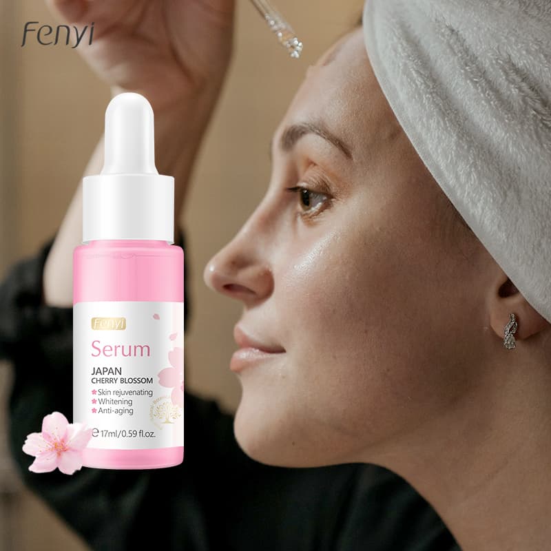 Fenyi Óleo De Vidro Anti-Idade Com Flor De Cerejeira Sakura Essência 17ml