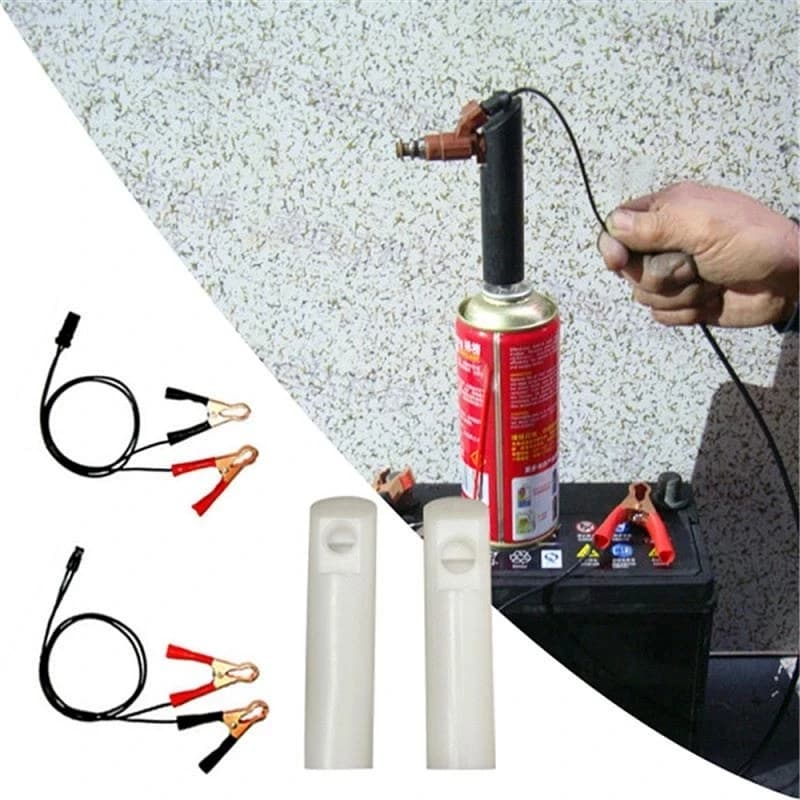 Kit De Limpeza Do Sistema De Combustível Para Automóveis Injetor Adaptador De Lavagem Bocal Conjunto Ferramenta De Reparo Carro