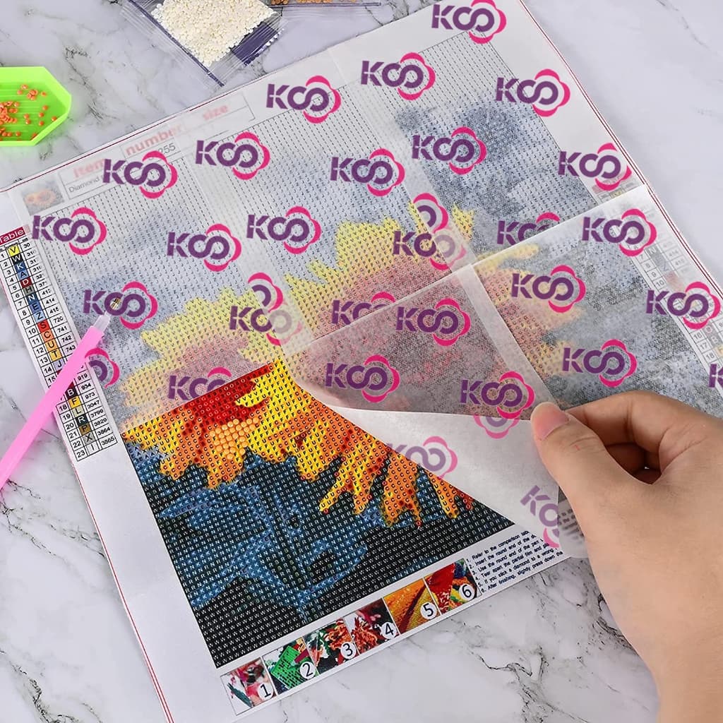 Capa De Papel De Liberação De Pintura Diamante 5D Substituição Antiaderente Dupla Face Para Brocas Completas E Parciais 