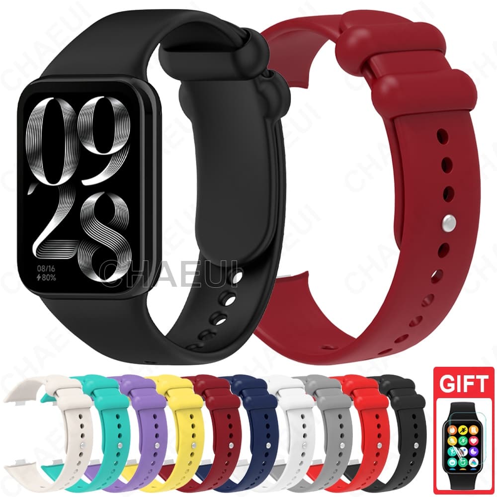 Pulseira De Silicone Acessórios De Substituição Para Xiaomi Smart Band 8 9 10 Pro / Redmi Watch 6 Active Lite 5 4