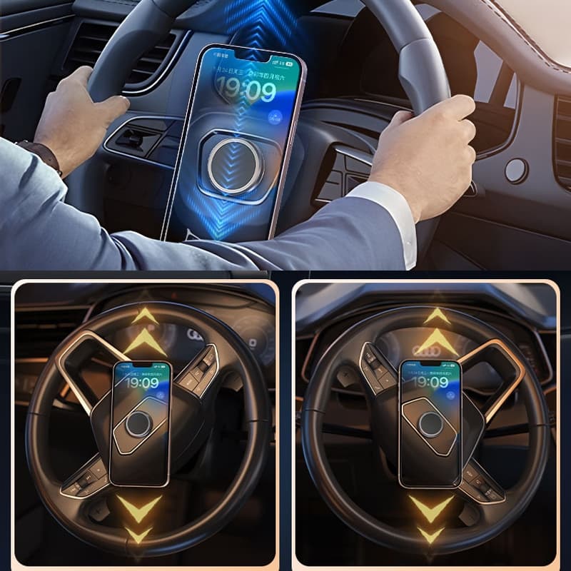 Suporte De Telefone Magnético De Volante Para Carro Celular Móvel Universal De Ímã Forte GPS