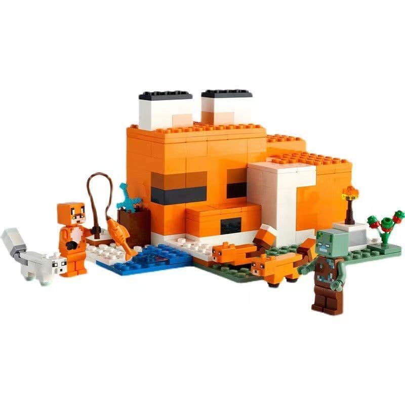 1000 Peças Bloco de Montar Casa da Raposa Craft Brinquedo educativos presente Compatível com lego