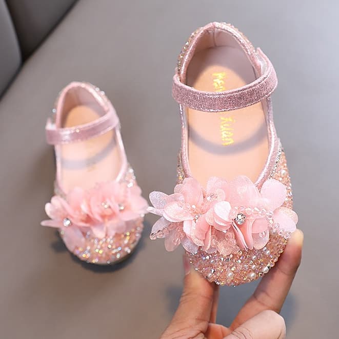 Sapato Infantil Elegante Confortável Meninas Confortáveis Sapatos Princesa Aniversário de Casamento Sapatos de Dança