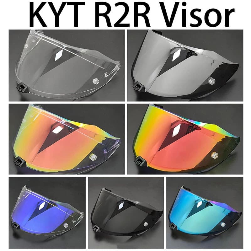 Para A KYT R2R Capacete Visor De Motocicleta Lente De Proteção Do