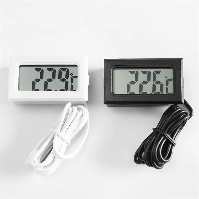 Termômetro digital lcd, sensor de temperatura, testador de temperatura, monitor com cabo senor de 1m 2m para aquário
