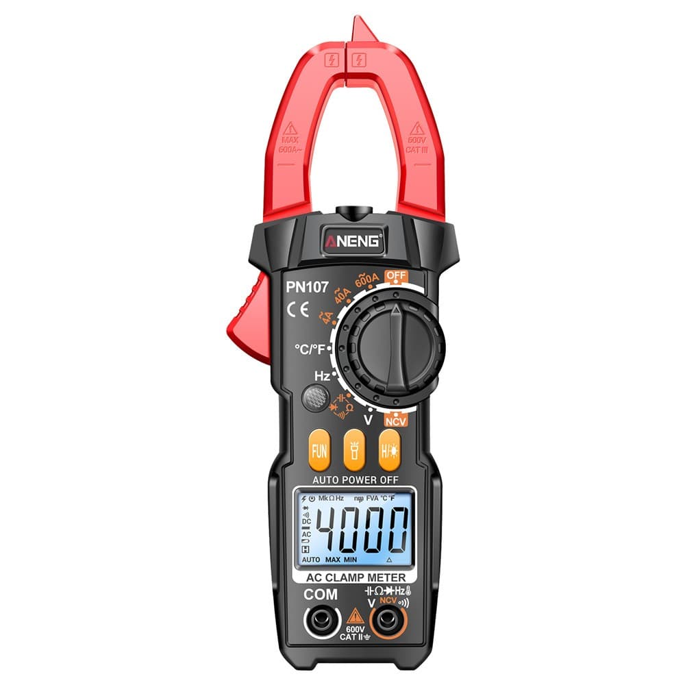Alicate Amperímetro Digital ANENG PN107-Tensão AC/DC , Temperatura , Ferramenta Multitester True RMS