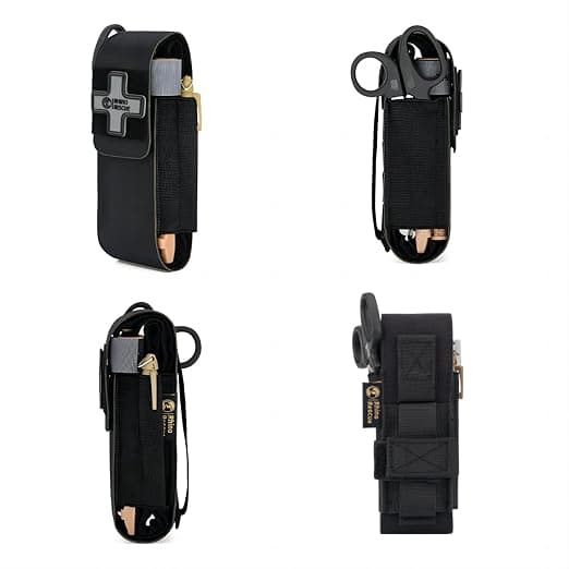 Torniquete RHINO RESCUE Com Suporte Preto , Kit De Primeiros Socorros De Emergência Para Hemorragia , Controle Externo EMT Mil-Spec Tactical with Windlass
