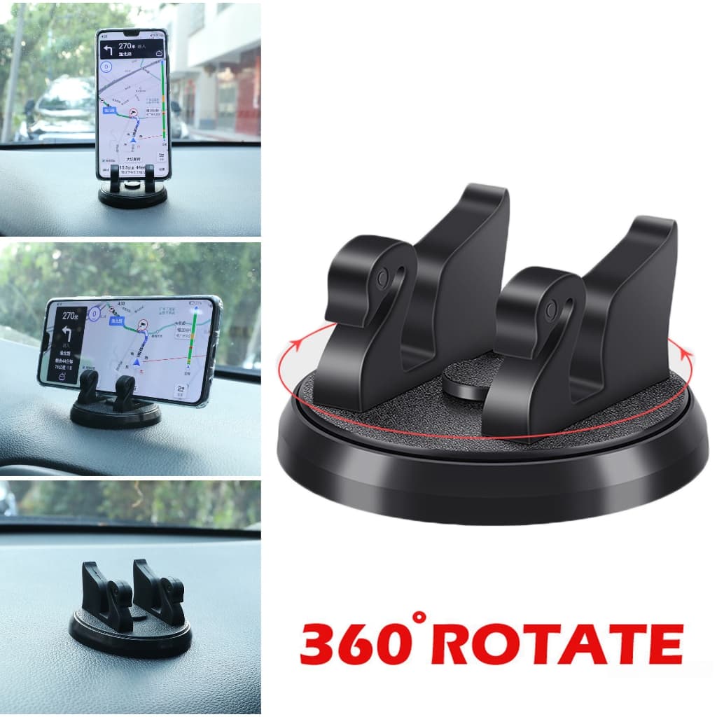 Suporte De Telefone Para Carro 360 Graus De Rotação Ajustável De Navegação universal Montagem Em Painel