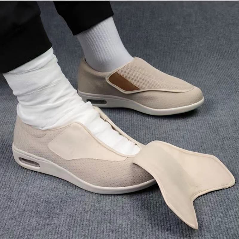 Sapatos Para Diabéticos Femininos Pés Largos Idosos Com Polegar Sempre Ajuste Suave E Confortável
