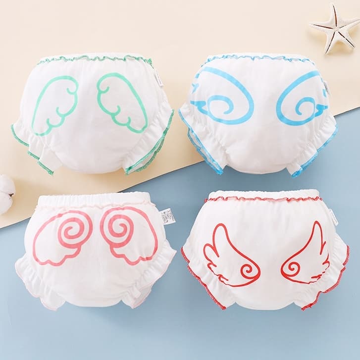 Cor Sólida Impresso animal Roupa Interior Das Crianças Meninos Meninas Recém-Nascidos Fraldas Calças Pão Bonito panda Ro