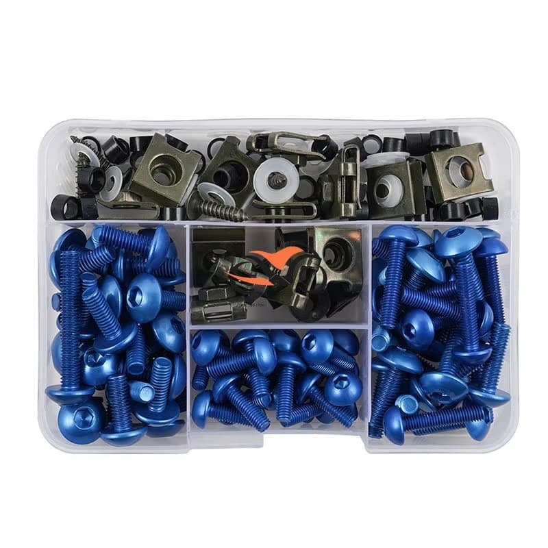 177 Pçs CNC Parafusos Da Motocicleta Liga Carenagem Parafuso Porca Kit M6 M5 Para Suzuki GSXR 600 750 1000 K1-K8