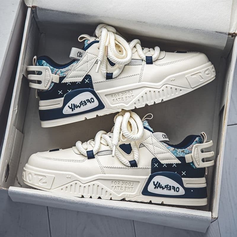 Nova Plataforma Versátil Calçado Masculino Esportivo Casual e Confortável Adolescentes Nicho Sneaker