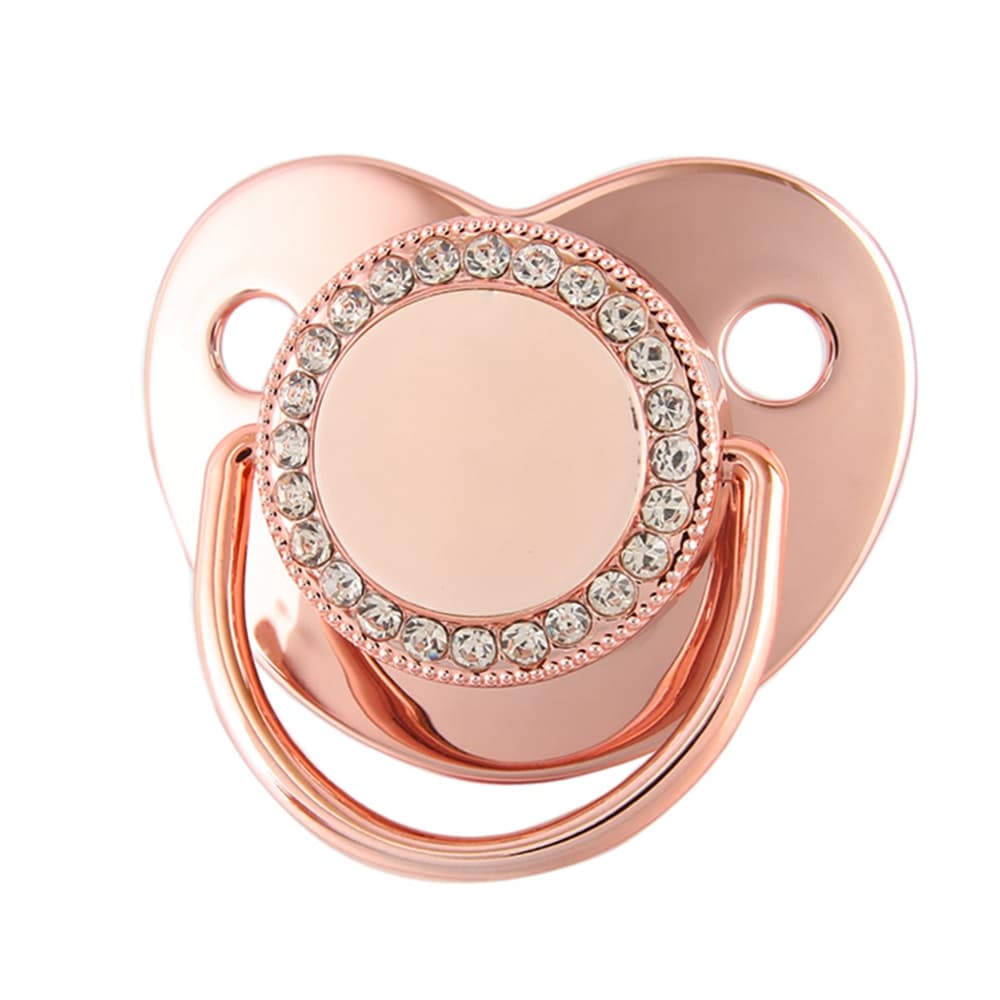 Chupeta De Bebê Bling Em Branco Para Atacado