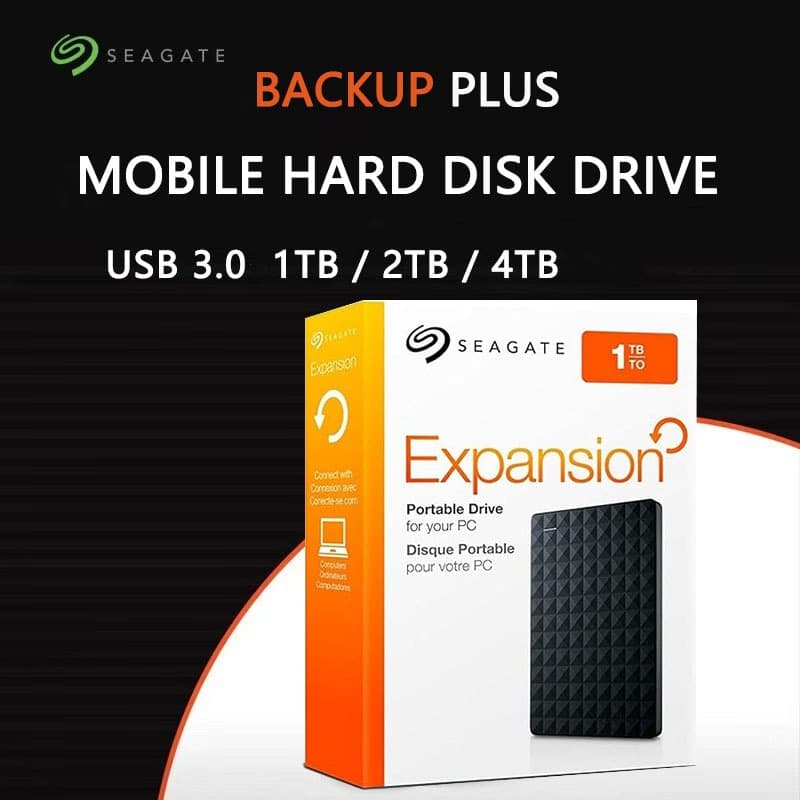 Seagate Expansion Desktop 1TB/2TB 4TB HD Disco Rígido HD Externo USB 3.0 Para PC Laptop
