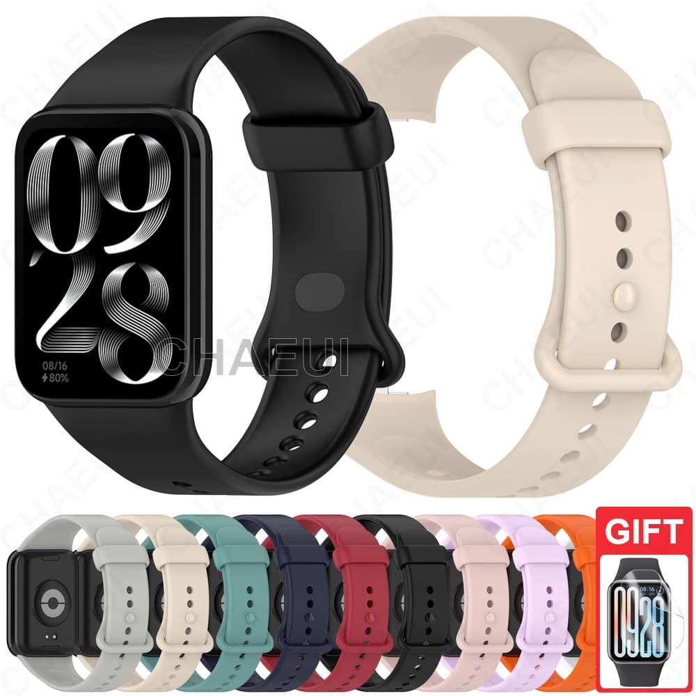 Pulseira De Silicone Acessórios De Substituição Para Xiaomi Smart Band 10 9 8 Pro / Redmi Watch 4 5 6