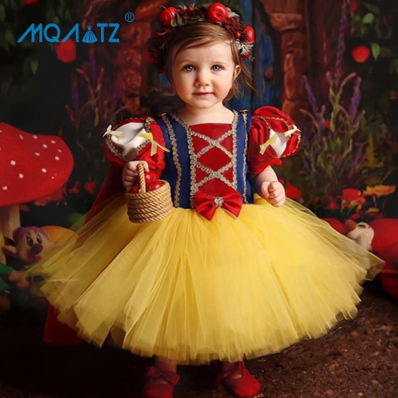 MQATZ Recém-Nascido Neve 1 Ano Vestido De Aniversário Para Bebê Menina Roupas Vestidos De Princesa Traje De Fest BXGZ010