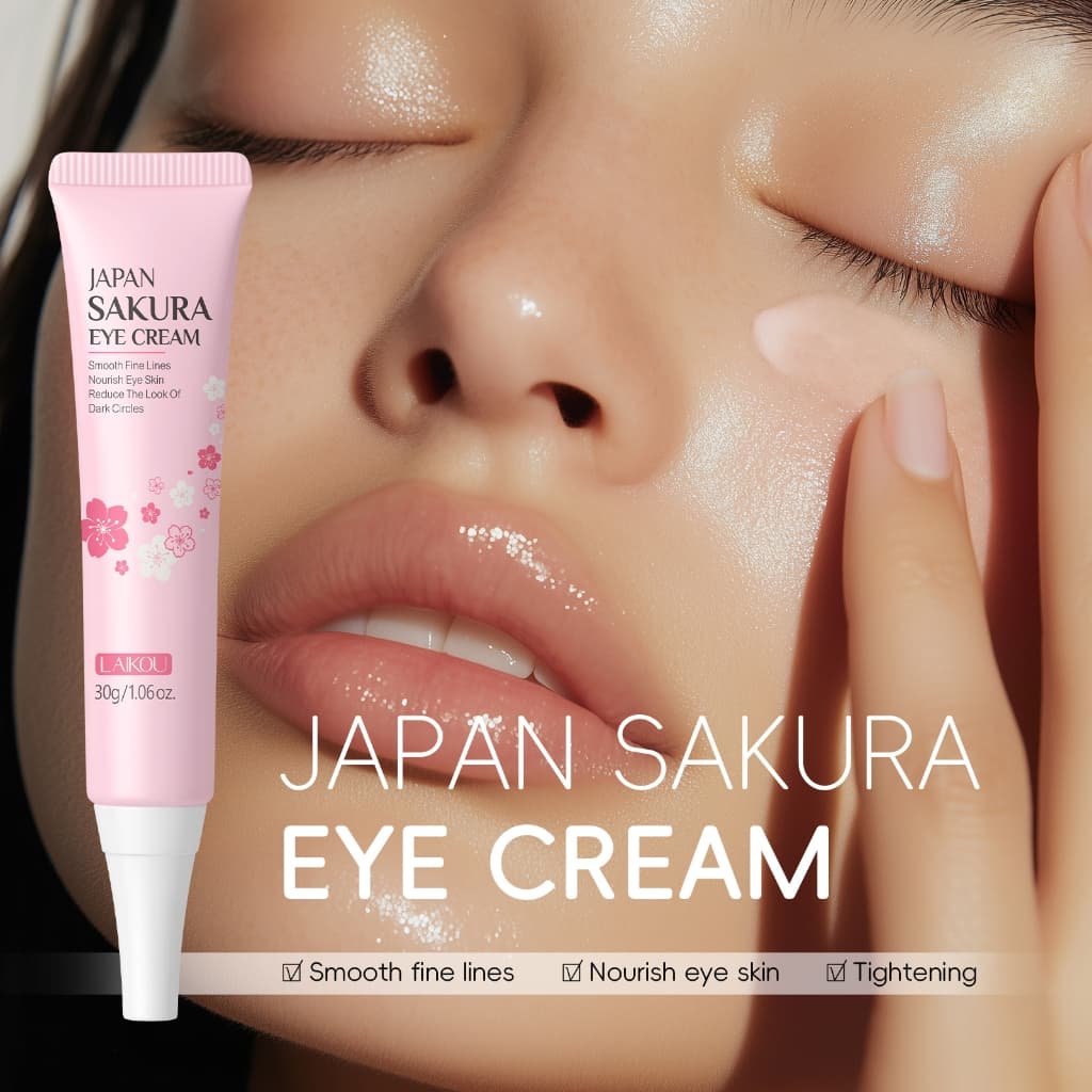 LAIKOU Creme Para Os Olhos Sakura Removedor Anti-Idade/Rugas/Linhas Finas/Desbota/Pele De Japão/30g