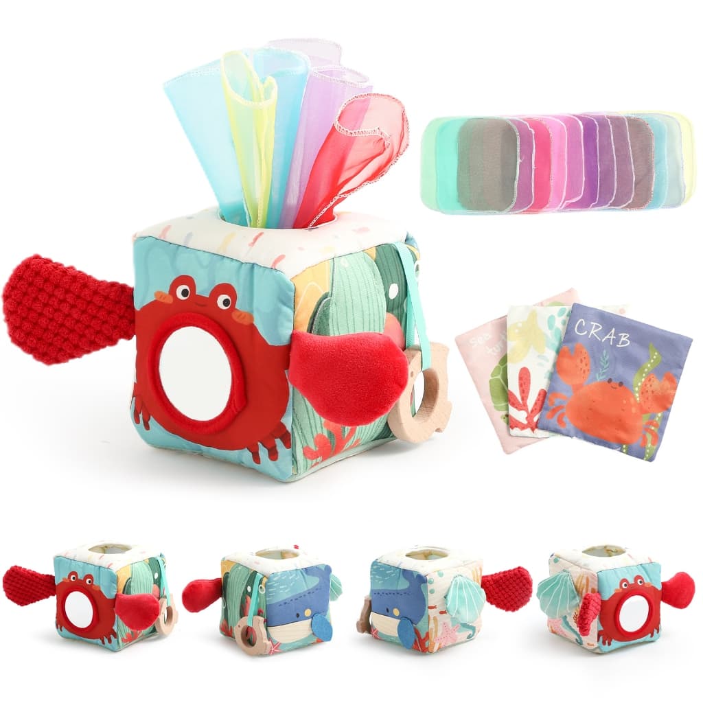 Caixa De Tecido Do Bebê Brinquedo Resistente A Rasgos De Papel Aprendizagem Desenhar Brinquedos Espremer Cedo Educativos