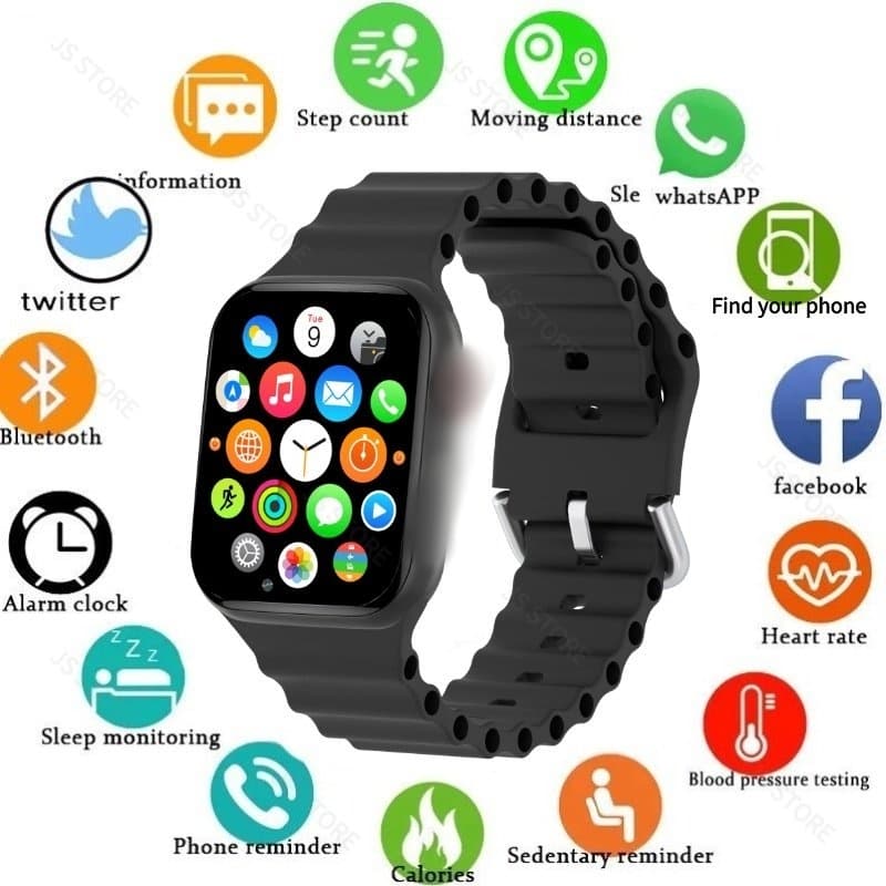 IWO X8 Relógio Inteligente Digital Série 8 Bluetooth Masculino Feminino Esporte À Prova D'água Smartwatch