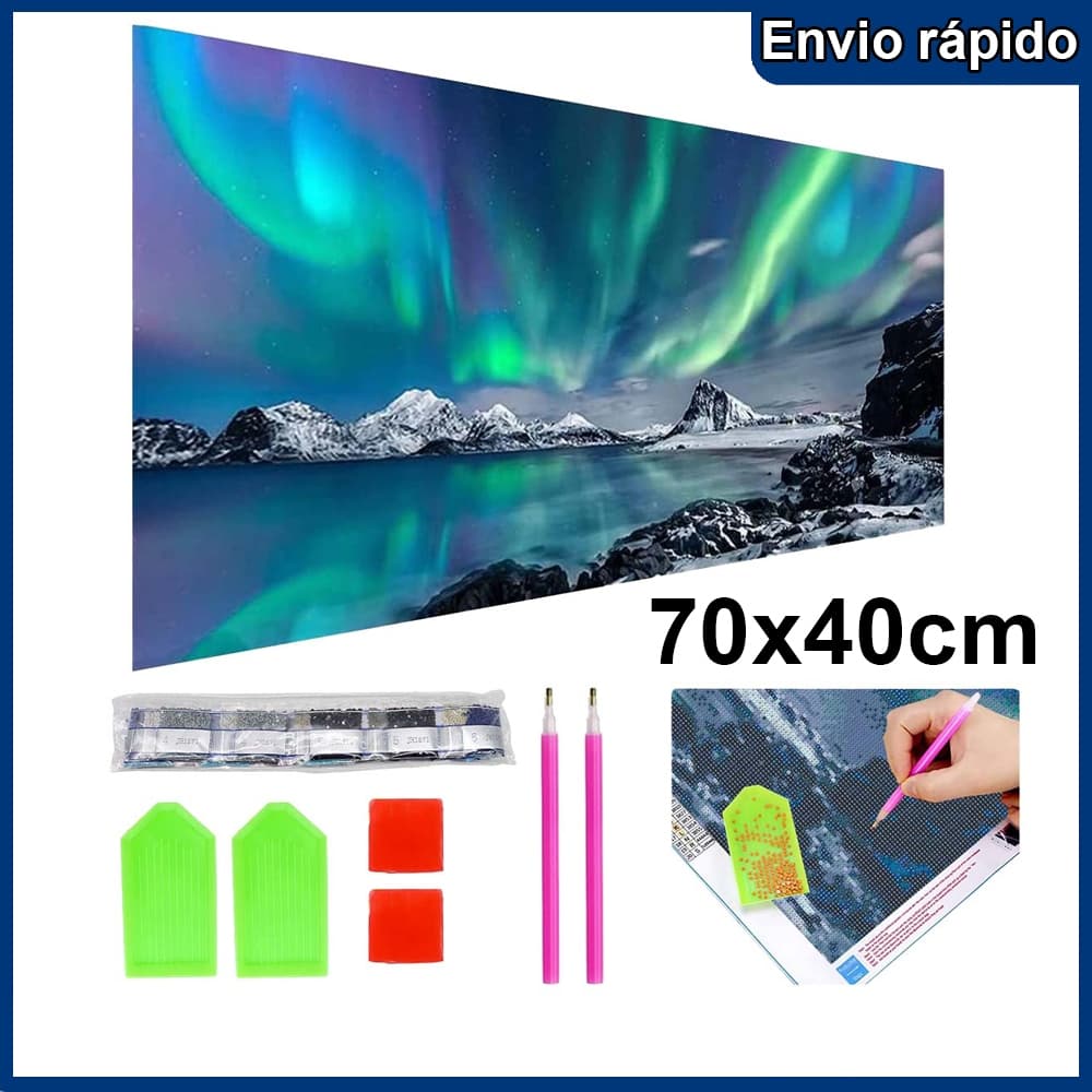 Aurora Full Diamond 5D Pintura Diamante Bordado Imagem Arte Ponto Cruz Conjunto DIY