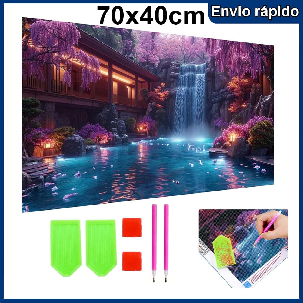 5d completo diamante pintura bordado imagem cachoeira arte ponto cruz Kit de ferramentas DIY conjunto