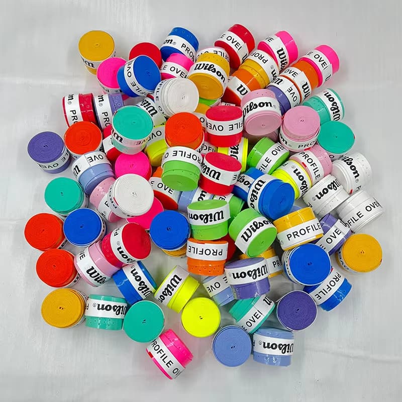 1 Pçs Wilson Raquete De Tênis Overgrip Suor Banda Absorção Badminton Mão Cola Aperto Pu Antiderrapante