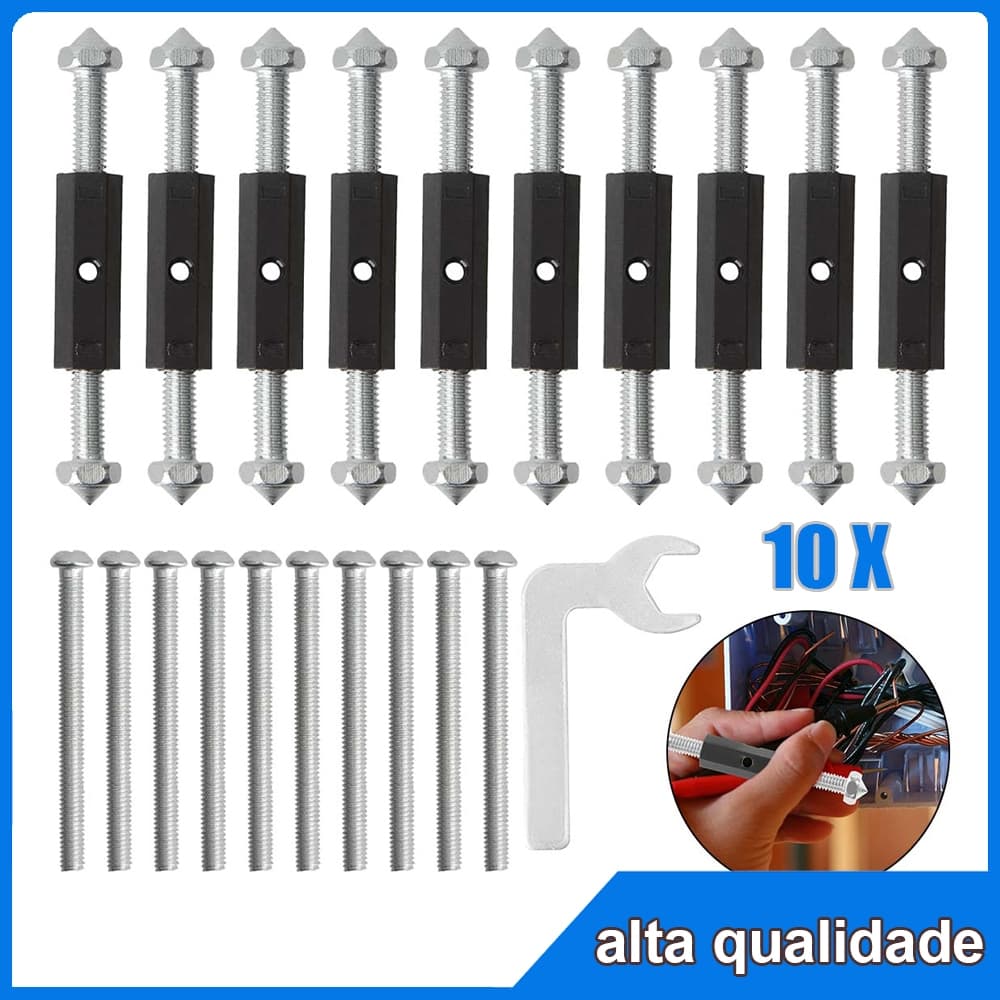 Kit de haste de suporte de parafuso tipo caixa de 10 peças, Kit de reparo de ferramentas de caixa de junção 86