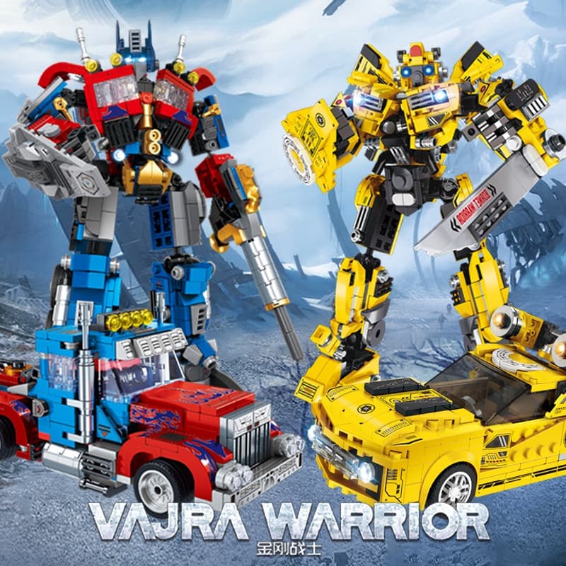 600 pçs Lego blocos de construção deformação Mecha série Bumblebee Autobot modelo robô decoração crianças meninos montar