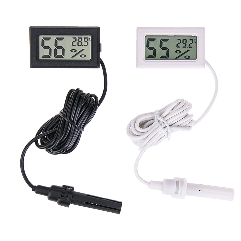 Mini LCD Digital Medidor De Umidade Termômetro Higrômetro Monitor Temperatura Testador Detector Incubadora