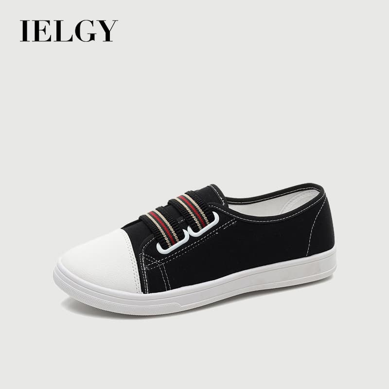 IELGY Joker Moda Simples Sapatos Brancos Coreano Conforto casual Plana Rasa denim Femininos Selvagens