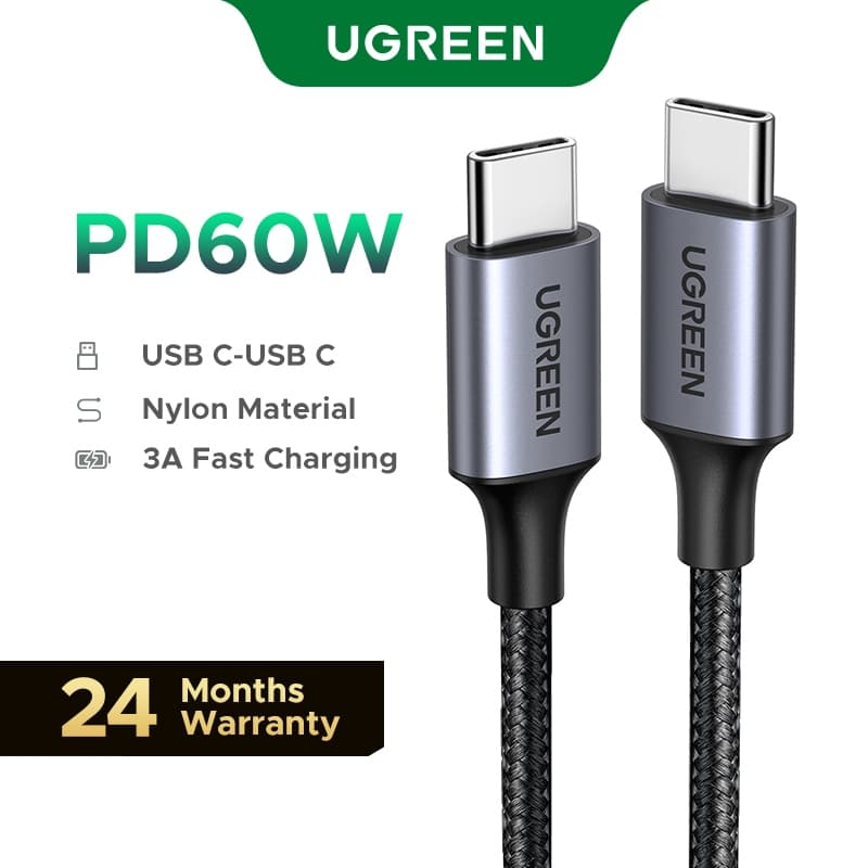 UGREEN PD QC PPS 100W 60W USB-C Para Cabo De Carga Rápida Tipo 20V 5A USB Tipo C Para iPhone 15 Samsung Galaxy Tablet