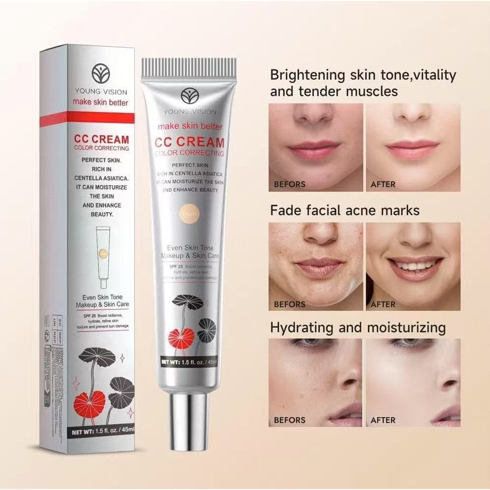 Centella asiatica CC Creme Corretivo natural Poros Invisíveis Hidratante primer De Maquiagem