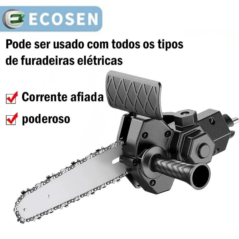 Motosserra adaptador broca chave de fenda adaptador portátil para jardinagem doméstica 4 polegadas
