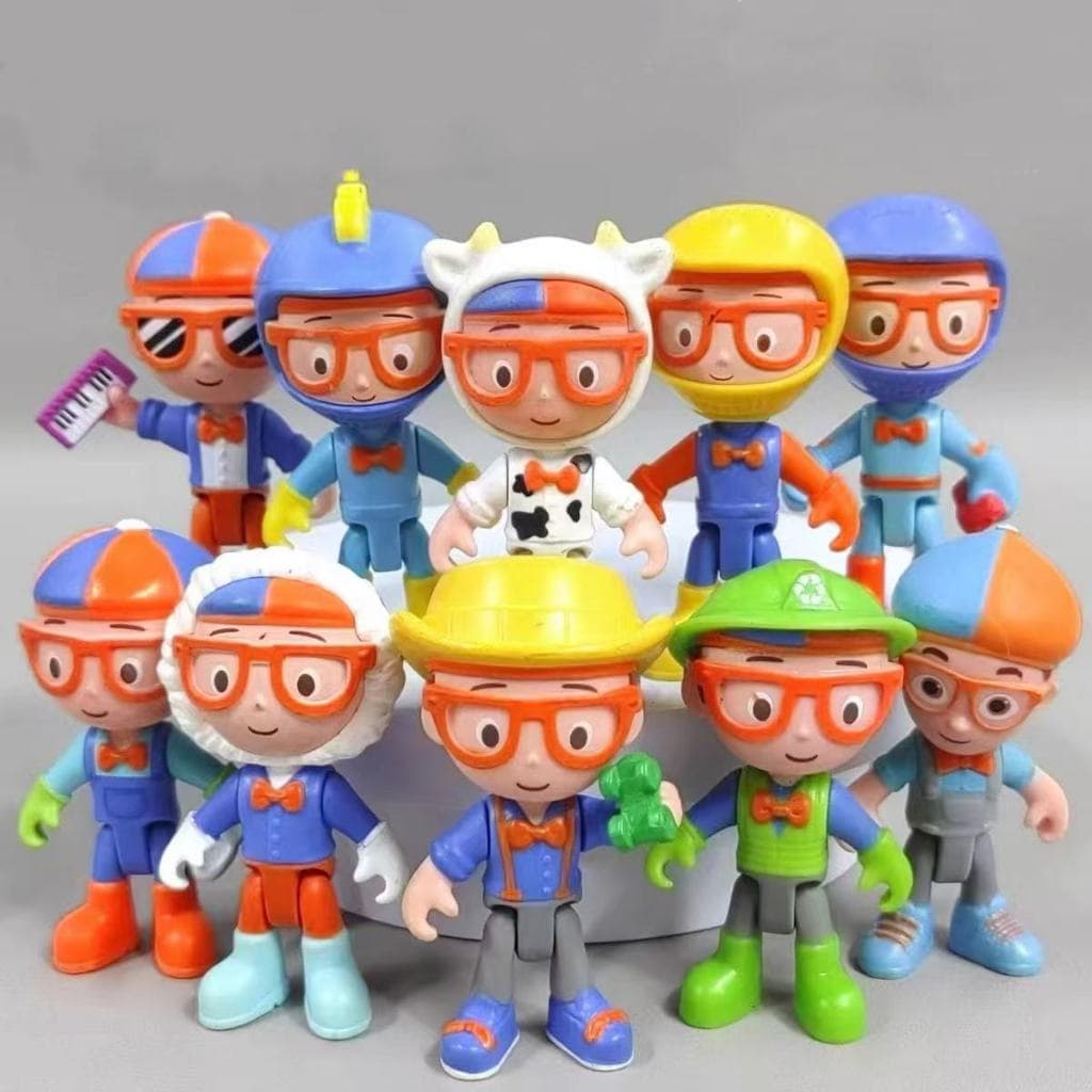 Blippi Figura Boneca Membro Articulação Móvel Articulada Iluminação 7cm