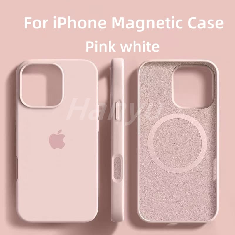 Capa De Telefone Magnética De Silicone Líquido Para iPhone 17 16 15 14 Pro Max Proteção Da Lente Câmera À Prova De Choqu