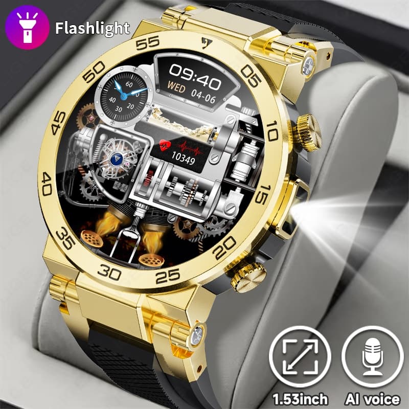 LIGE Novo Smartwatch Masculino Ao Ar Livre Esporte Relógio À Prova Dwaterproof Água Monitor De Saúde Moda Relógios Intel
