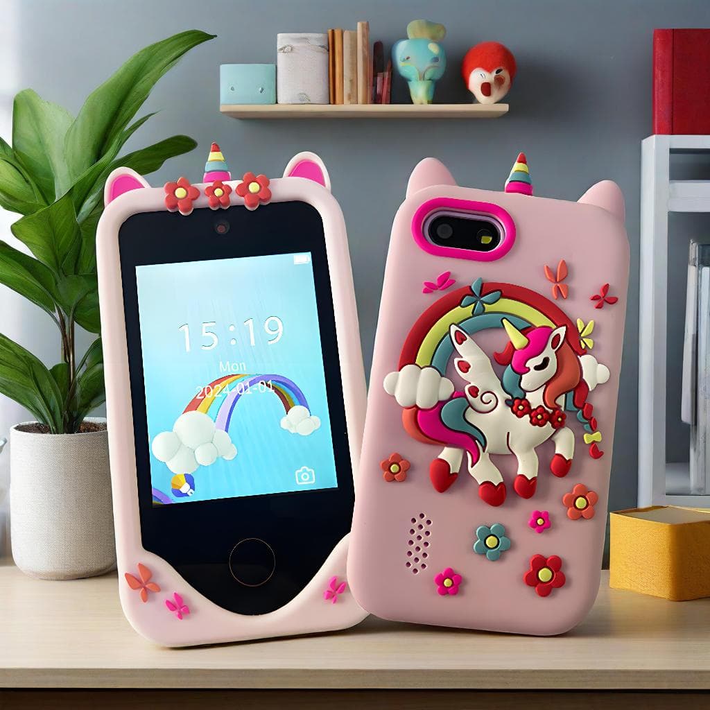 Crianças Jogo Telefone Inteligente Engraçado Aprendizagem Educação Ferramenta Smartwatch Relógio Leitor De Música Desper