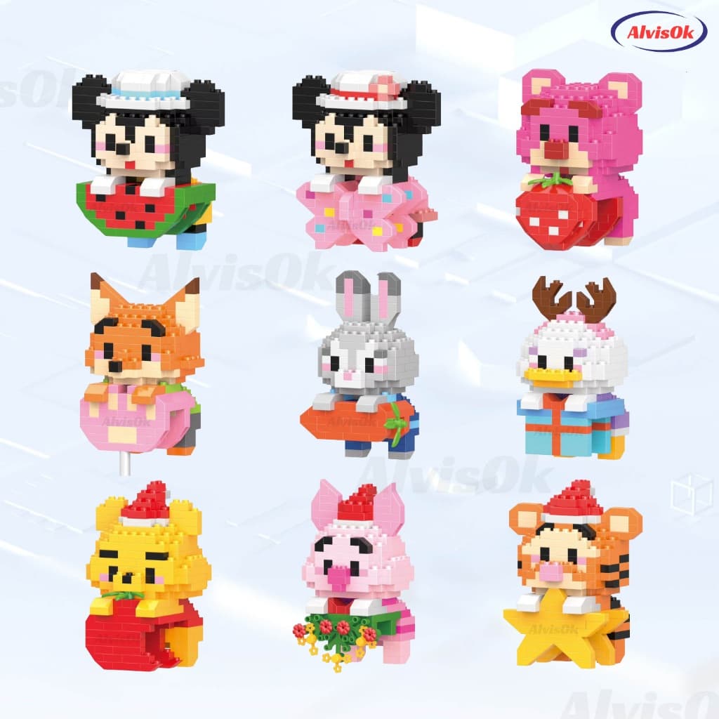 Brinquedos De Montar Blocos De Montar Infantil Brinquedo Educativo Mini Brinquedos Anime Bonecos