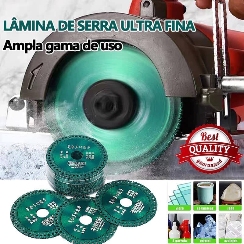 Disco de Corte 6 em 1 Serra Multifuncional Diamantado 100mm Para Cerâmica Metais PVC Esmerilhadeira haosin