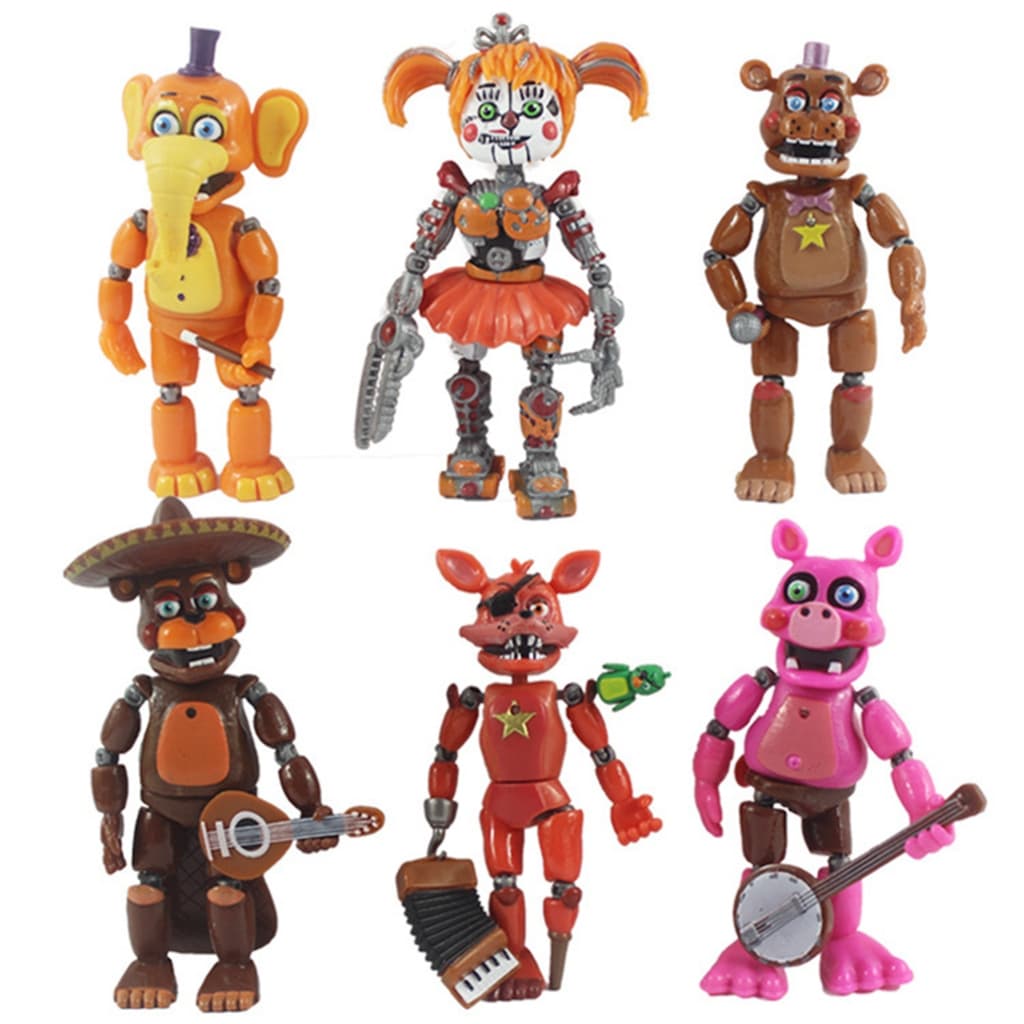 Boneca Raposa Zumbi Articulada 10cm | Figura De Ação Assustadora Colecionável Brinquedo Decorativo