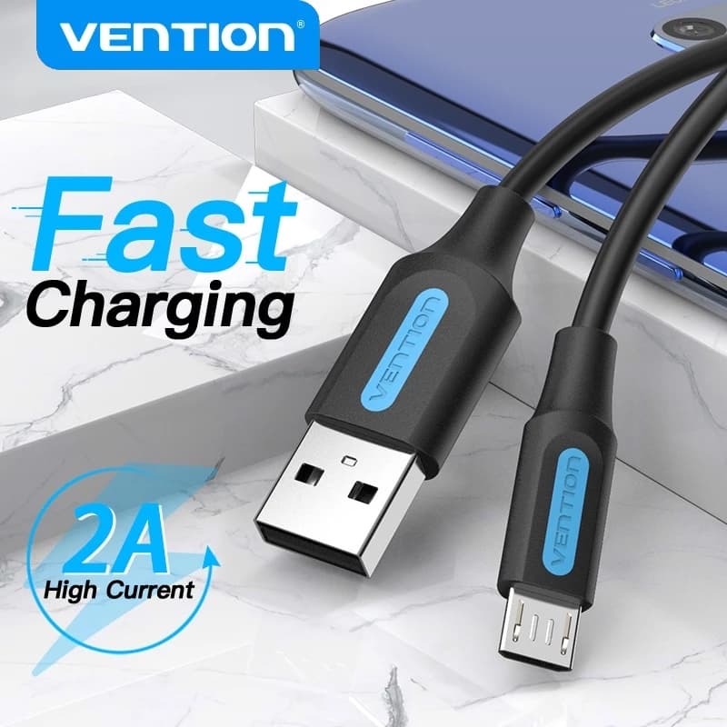 VENTION Micro Cabo USB 2A Rápido Carregamento De Dados Para Samsung Xiaomi Telefones Android Tablet Fio