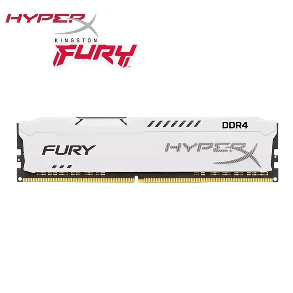 Kingston HyperX Fúria Branco DDR4 PC RAM 4GB 8GB 16GB DDR4 2133Mhz 2400Mhz 3200Mhz 2666 Mhz PC4-21300U Memória DIMM CL16