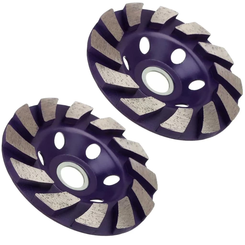 Kit 1/2pcs Disco Desbaste Diamantado Concreto Esmerilhadeira Mármore