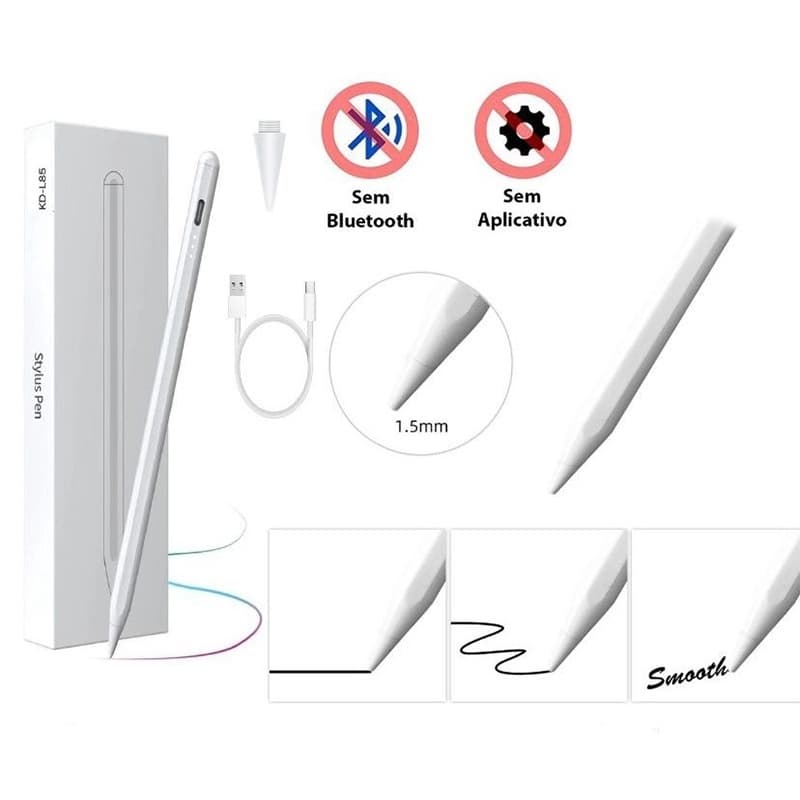 Caneta Stylus Universal Para Android iOS Windows Touch Pen iPad Lápis Tablet