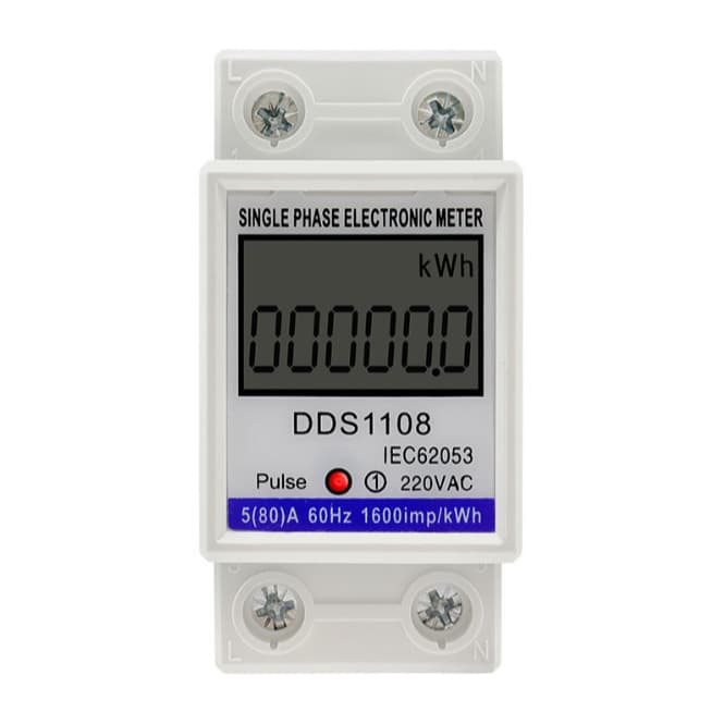 220V 80A Display LCD monofásico Microwatt Tempo AC Medidor de eletricidade Medidor de eletricidade Digital