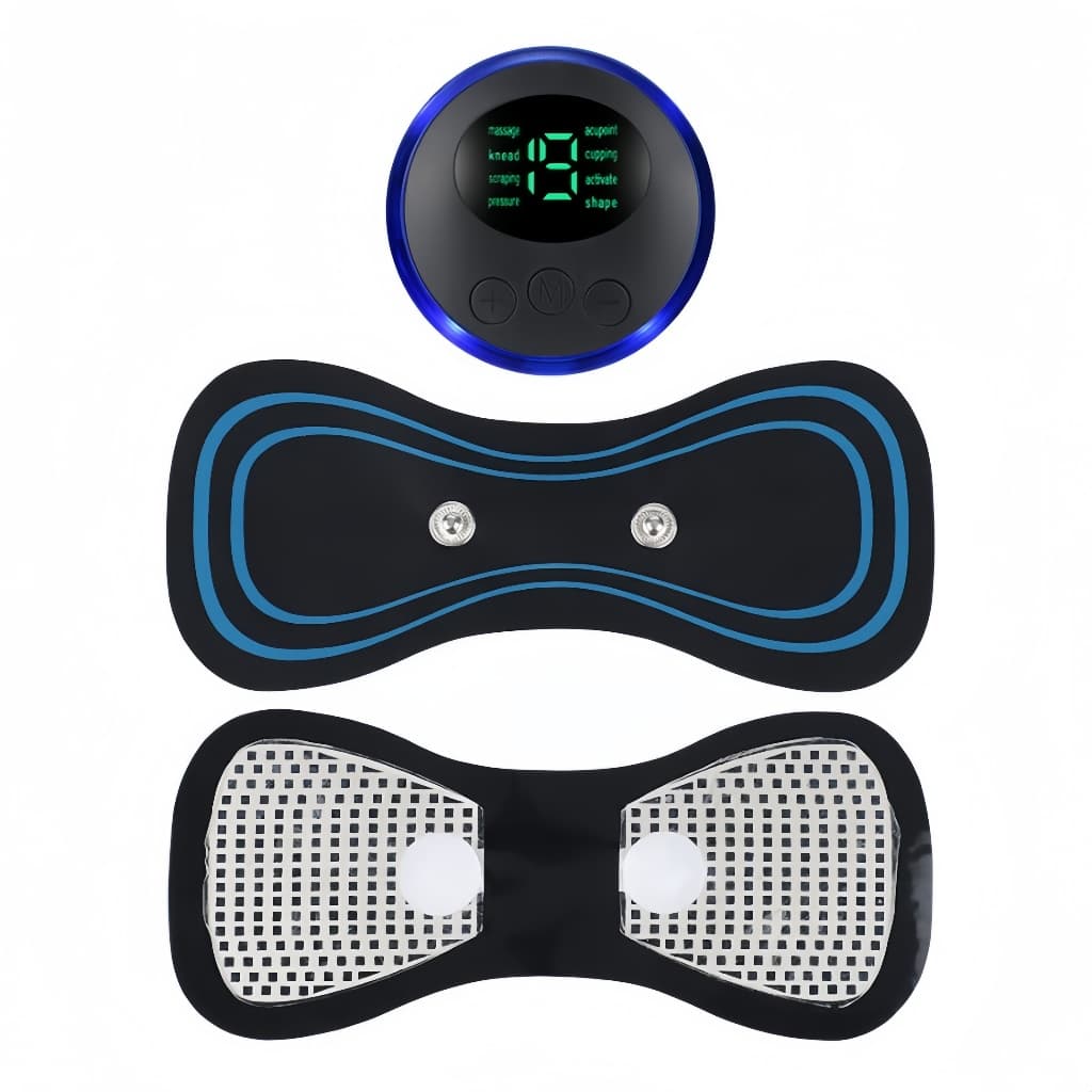 Mini Massageador EMS Estimulador Elétrico De Pescoço Portátil Para Alívio Da Dor Muscular Cervical